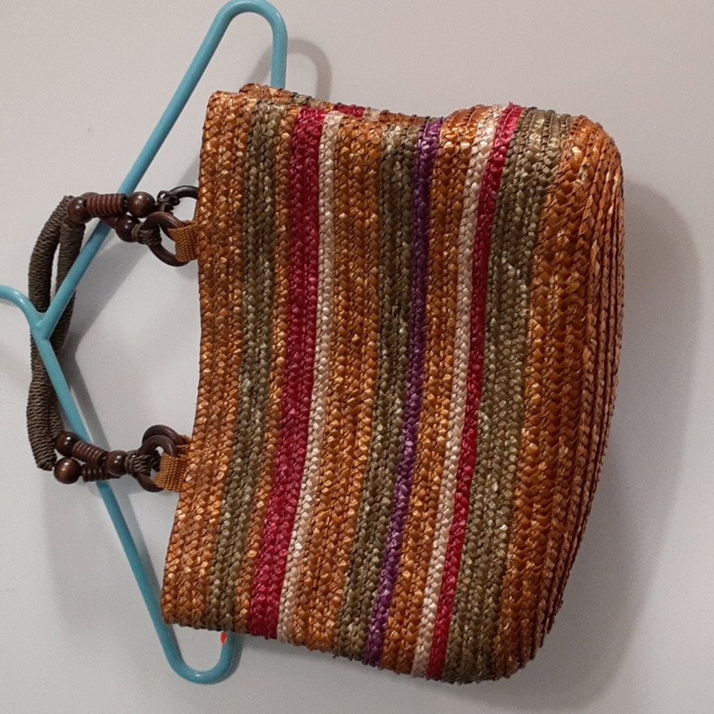 Croft & Barrow wove straw tote handbag